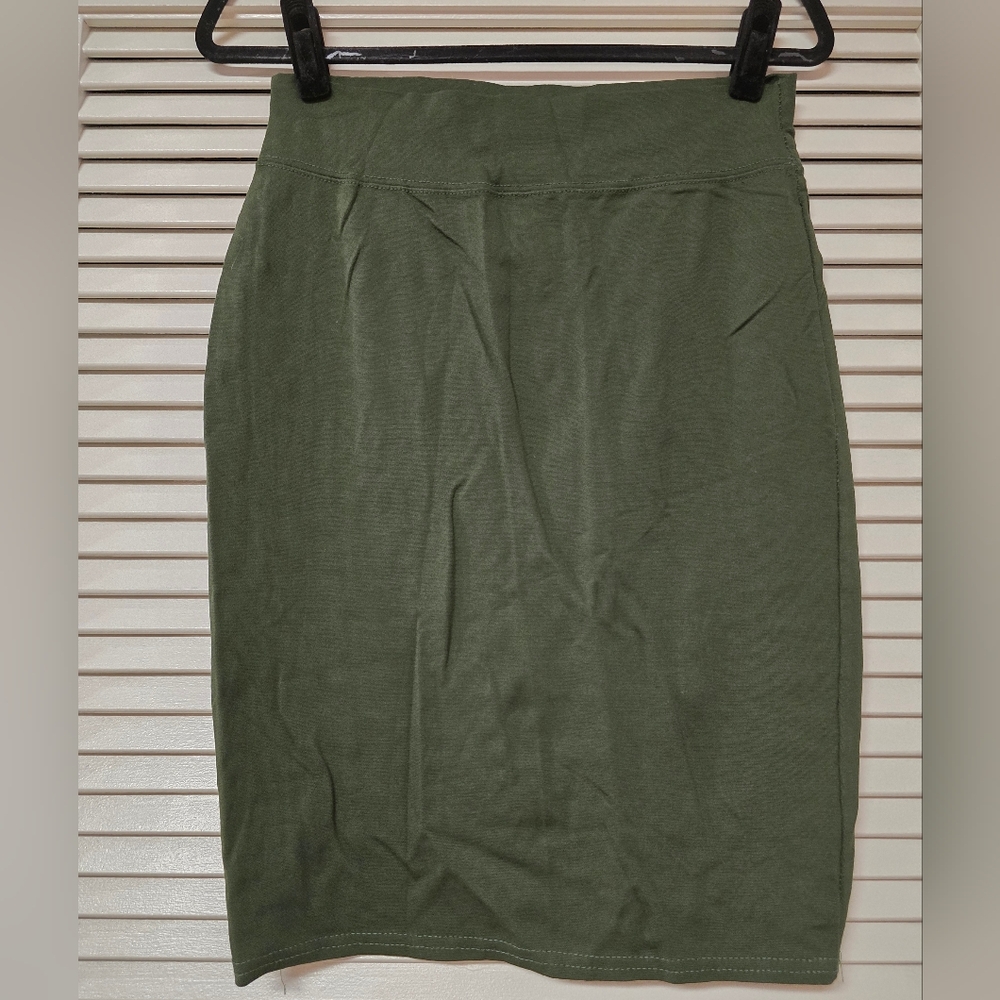 Sweet - Green Stretchy Pencil Classic Skirt